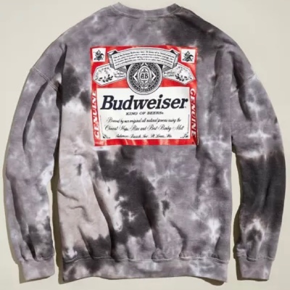 Urban Outfitters Other - Urban Outfitters Budweiser King Of Beers Tie-Dye Crew Neck Sweatshirt